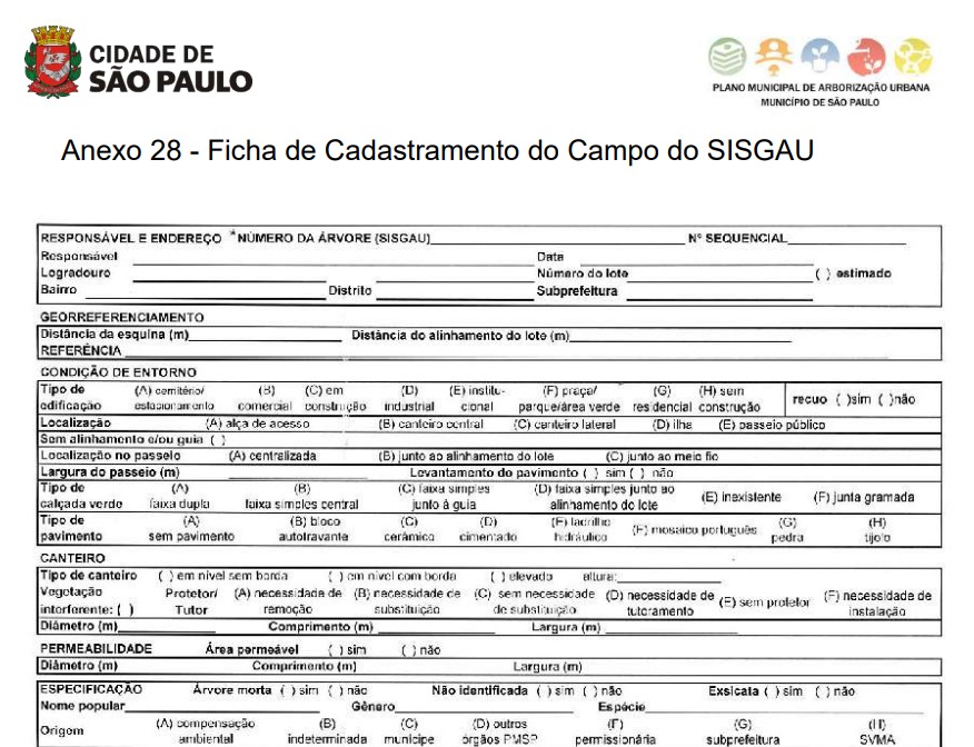 Ficha exemplo para inventário